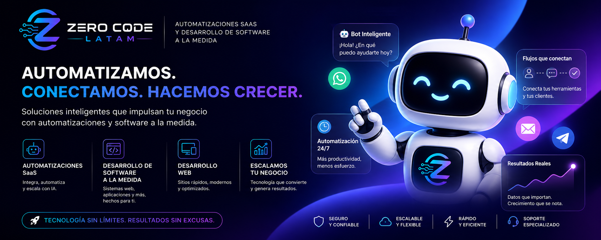 Zero Code LATAM Banner